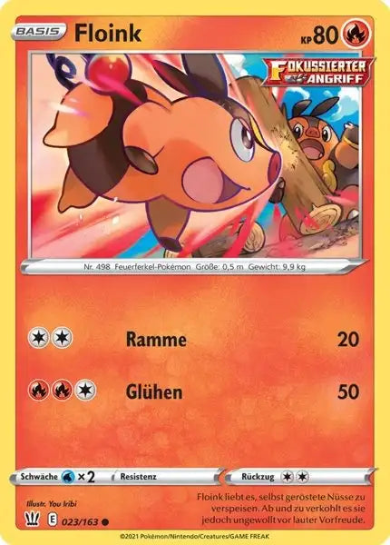floink 023/163 – Pokémon Kampfstile Karte