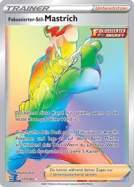 fokussierter stil mastrich 177/163 – Pokémon Kampfstile Karte