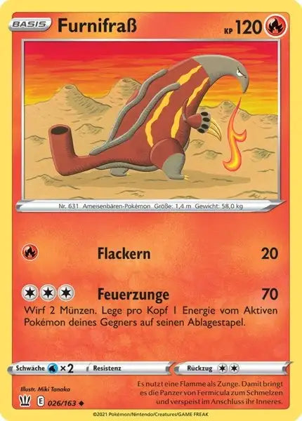 furnifrass 026/163 – Pokémon Kampfstile Karte