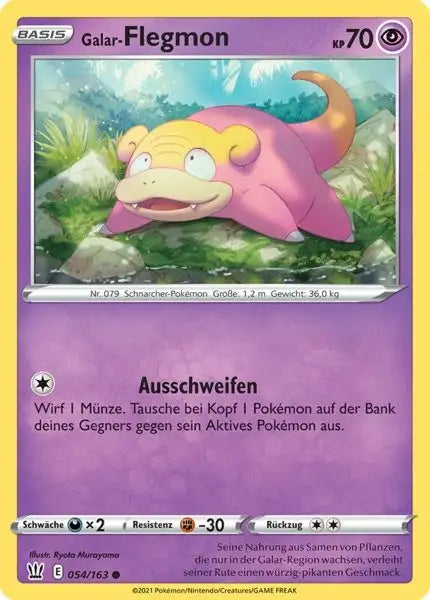 galar flegmon 054/163 – Pokémon Kampfstile Karte