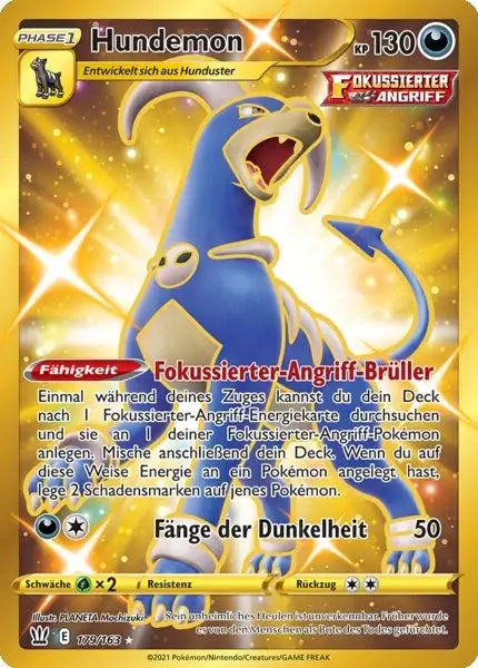 hundemon 179/163 – Pokémon Kampfstile Karte