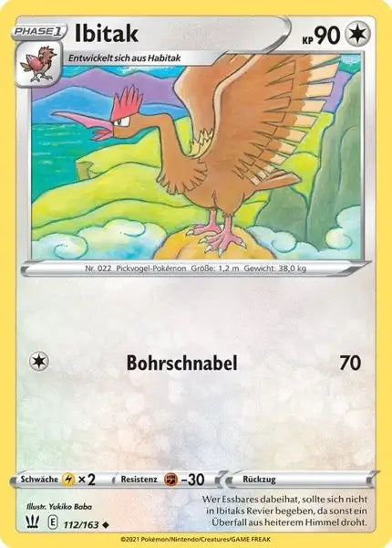 ibitak 112/163 – Pokémon Kampfstile Karte