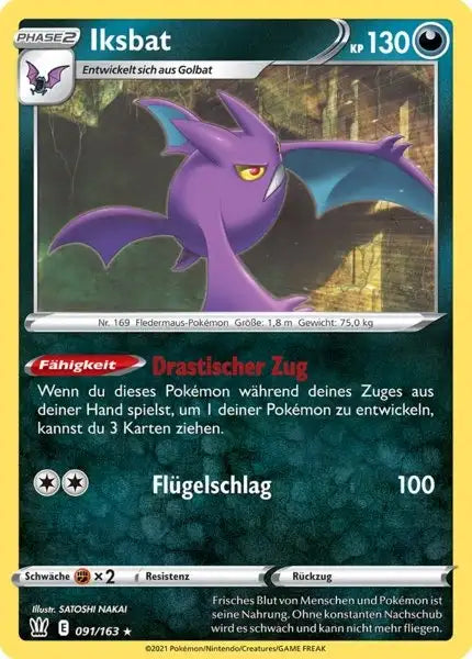iksbat 091/163 – Pokémon Kampfstile Karte