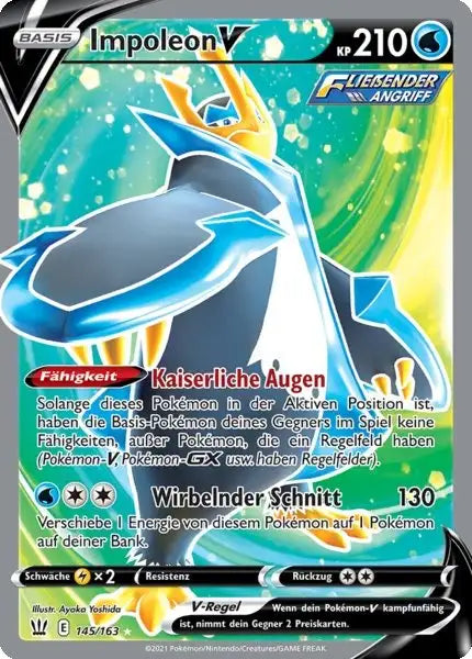 impoleon v 145/163 – Pokémon Kampfstile Karte