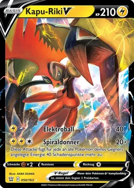 kapu riki v 050/163 – Pokémon Kampfstile Karte