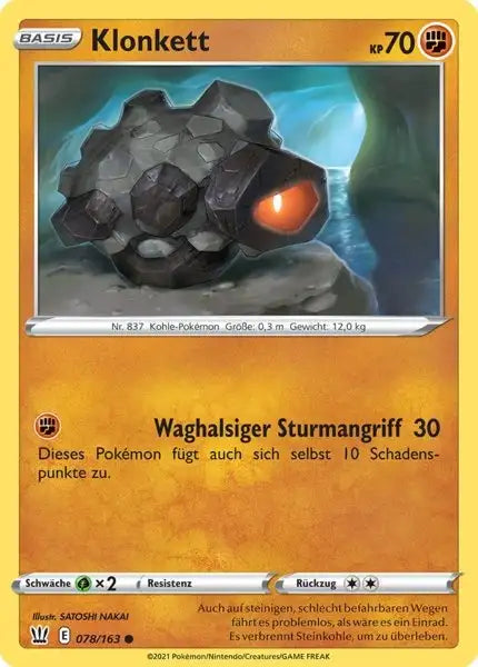 klonkett 078/163 – Pokémon Kampfstile Karte