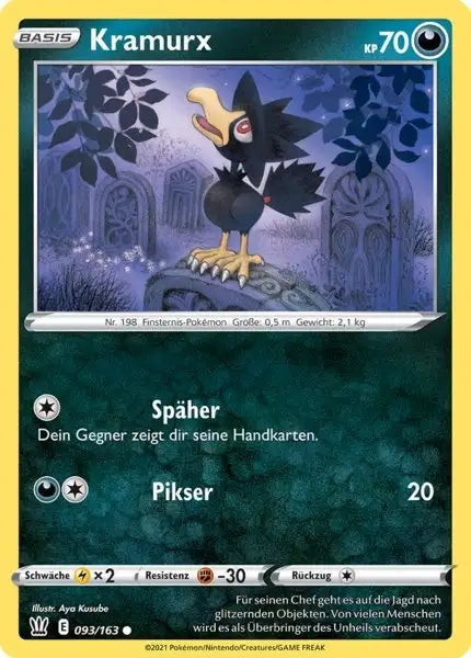 kramurx 093/163 – Pokémon Kampfstile Karte