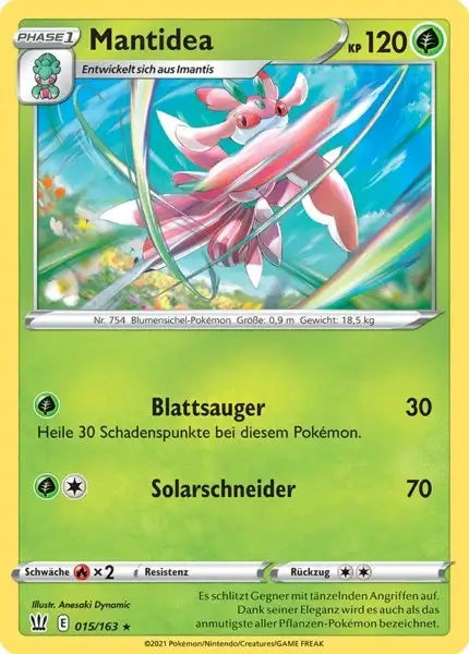 mantidea 015/163 – Pokémon Kampfstile Karte