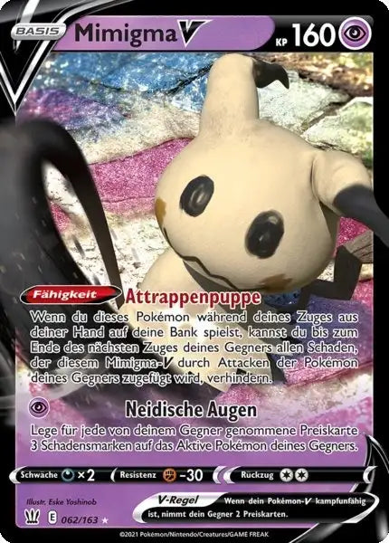 mimigma v 062/163 – Pokémon Kampfstile Karte