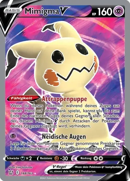 mimigma v 148/163 – Pokémon Kampfstile Karte