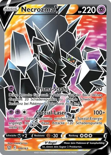 necrozma v 149/163 – Pokémon Kampfstile Karte