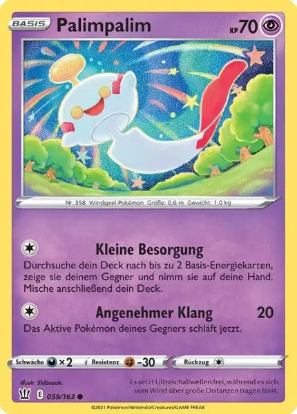 palimpalim 059/163 – Pokémon Kampfstile Karte