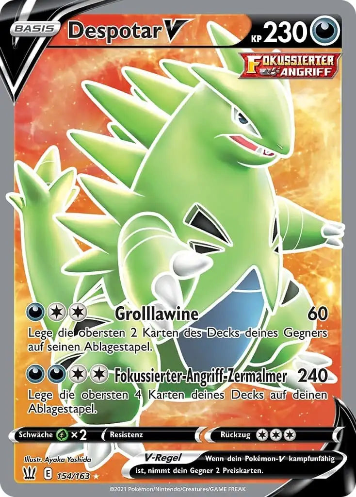 pokemon karte despotar v kampfstile 154/163 – Pokémon Kampfstile Karte