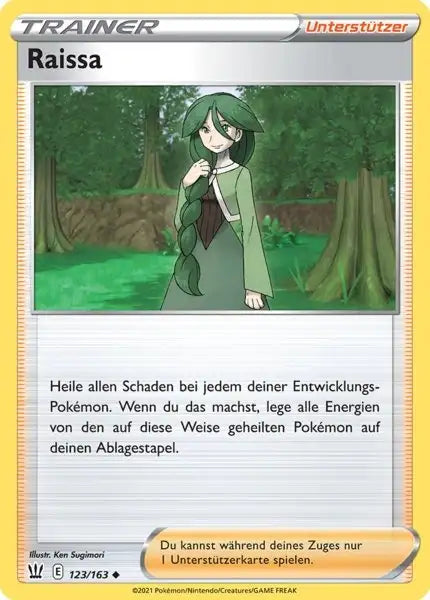 raissa 123/163 – Pokémon Kampfstile Karte