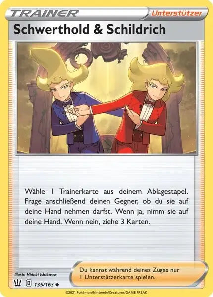 schwerthold 135/163 – Pokémon Kampfstile Karte