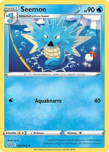 seemon 032/163 – Pokémon Kampfstile Karte