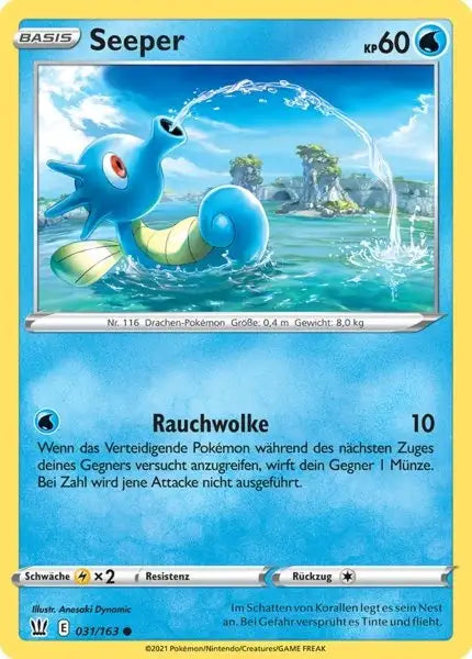 seeper 031/163 – Pokémon Kampfstile Karte