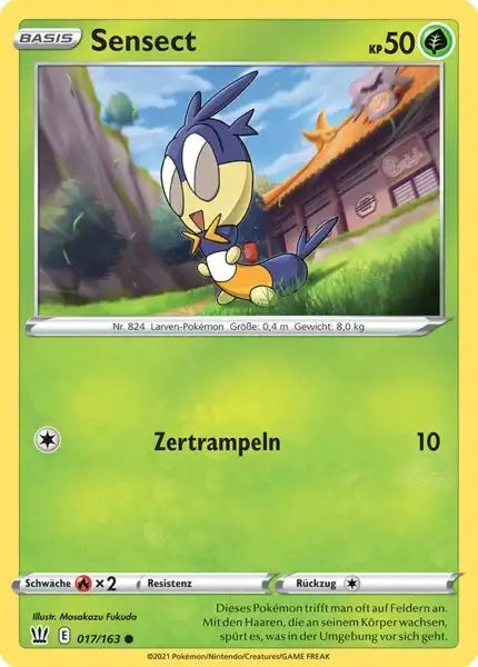 sensect 017/163 – Pokémon Kampfstile Karte