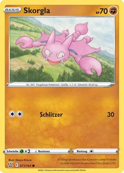 skorgla 071/163 – Pokémon Kampfstile Karte