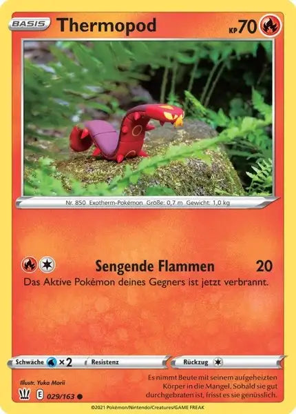 thermopod 029/163 – Pokémon Kampfstile Karte