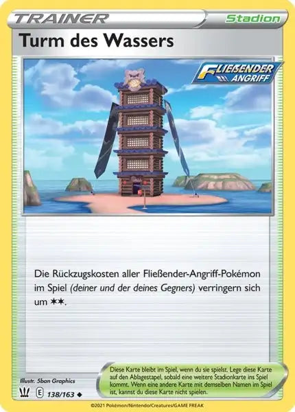 turm 138/163 – Pokémon Kampfstile Karte