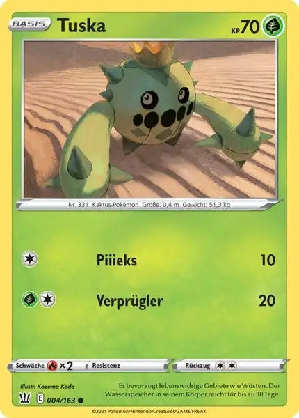 tuska 004/163 – Pokémon Kampfstile Karte