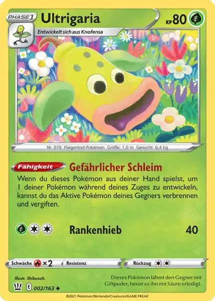ultrigaria 002/163 – Pokémon Kampfstile Karte