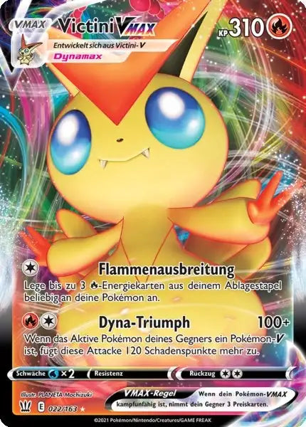victini vmax 022/163 – Pokémon Kampfstile Karte