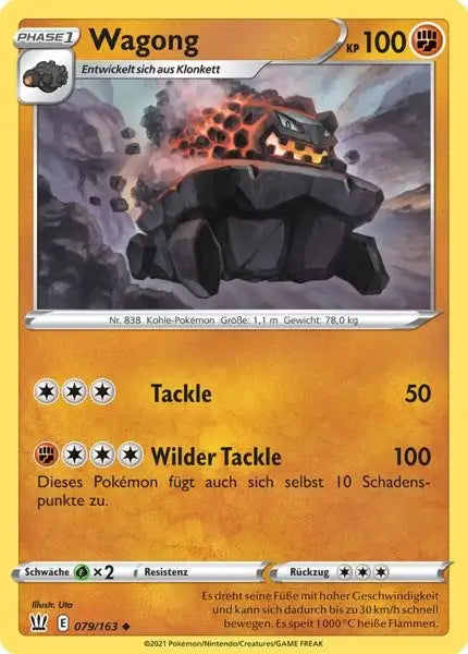 wagong 079/163 – Pokémon Kampfstile Karte
