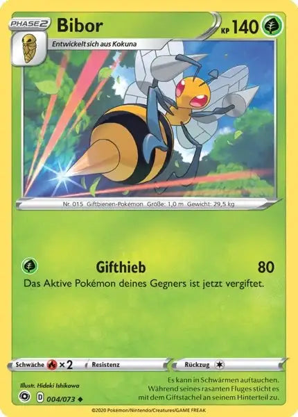 bibor 004/073 – Pokémon Weg des Champs Karte