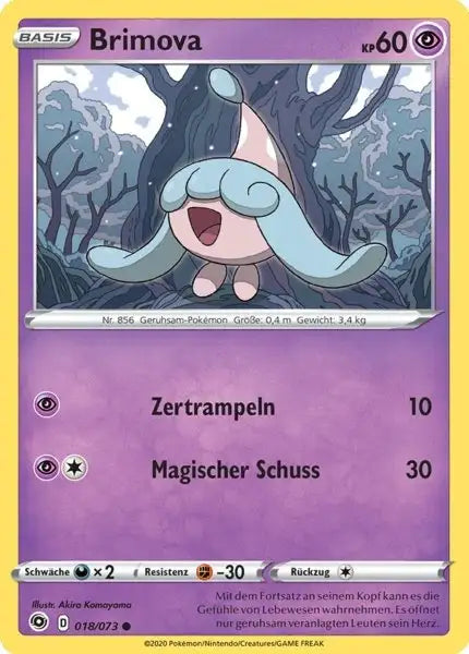brimova 018/073 – Pokémon Weg des Champs Karte