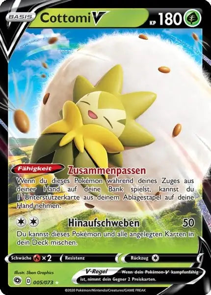 cottomi v 005/073 – Pokémon Weg des Champs Karte