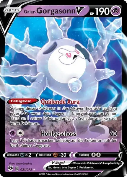 galar gorgasonn v 021/073 – Pokémon Weg des Champs Karte
