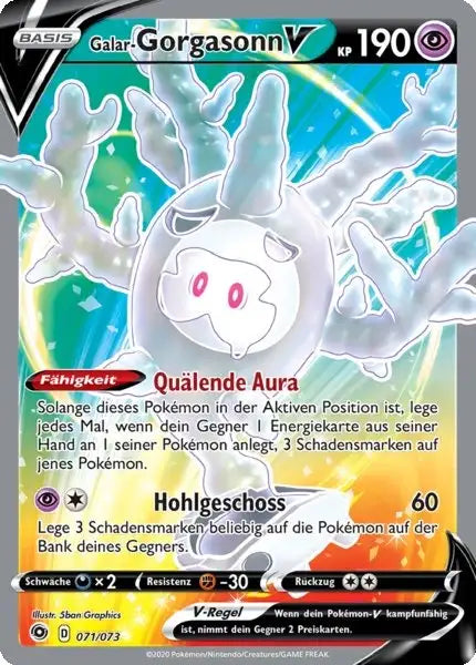 galar gorgasonn v 071/073 – Pokémon Weg des Champs Karte