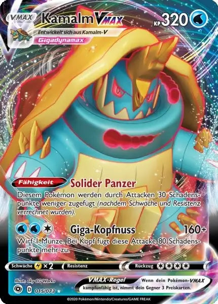 kamalm vmax 015/073 – Pokémon Weg des Champs Karte