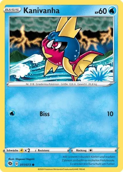 kanivanha 011/073 – Pokémon Weg des Champs Karte