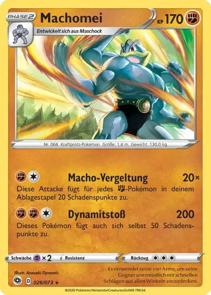 machomei 026/073 – Pokémon Weg des Champs Karte