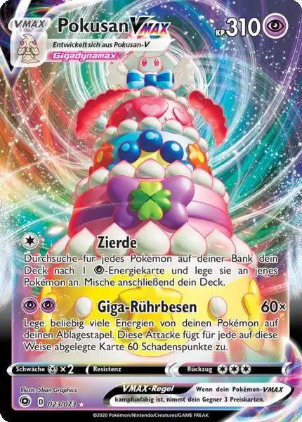 pokusan vmax 023/073 – Pokémon Weg des Champs Karte