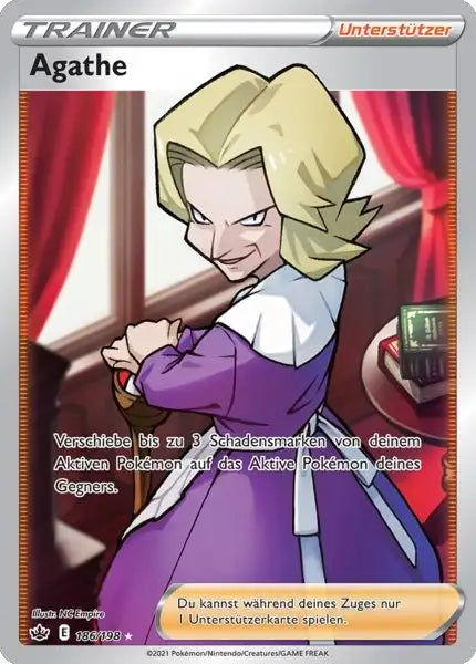 agathe 186/198 – Pokémon Schaurige Herrschaft Karte