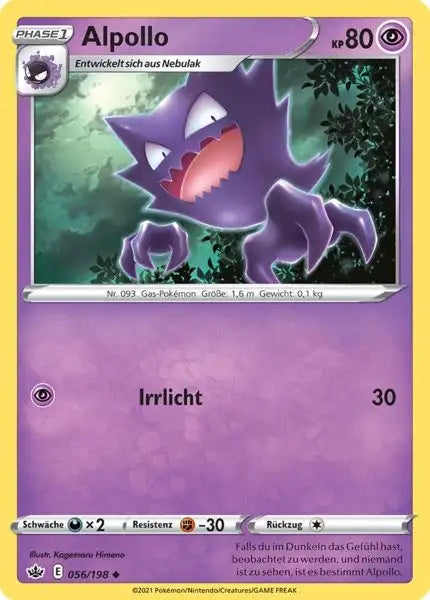 alpollo 056/198 – Pokémon Schaurige Herrschaft Karte