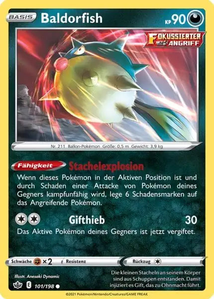 baldorfish 101/198 – Pokémon Schaurige Herrschaft Karte
