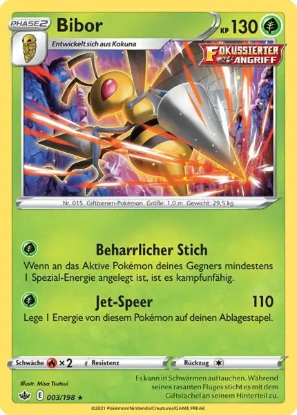 bibor 003/198 – Pokémon Schaurige Herrschaft Karte