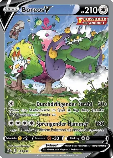boreos v 185/198 – Pokémon Schaurige Herrschaft Karte