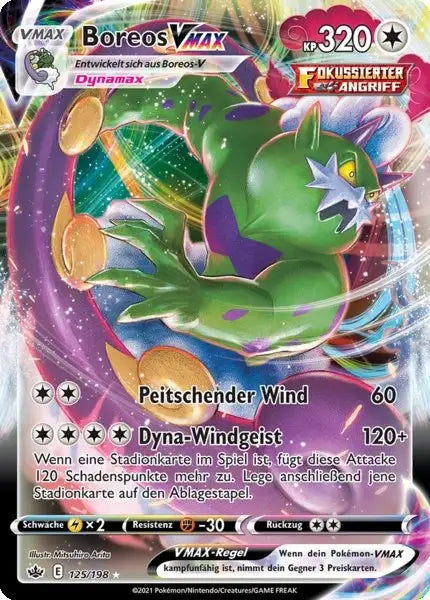 boreos vmax 125/198 – Pokémon Schaurige Herrschaft Karte