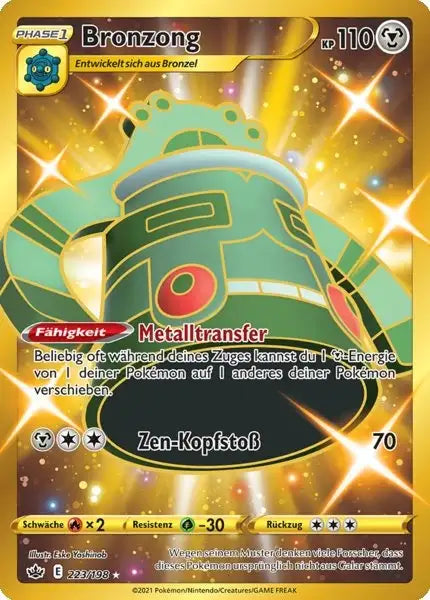 bronzong 223/198 – Pokémon Schaurige Herrschaft Karte