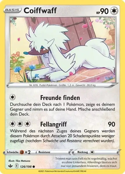 coiffwaff 126/198 – Pokémon Schaurige Herrschaft Karte