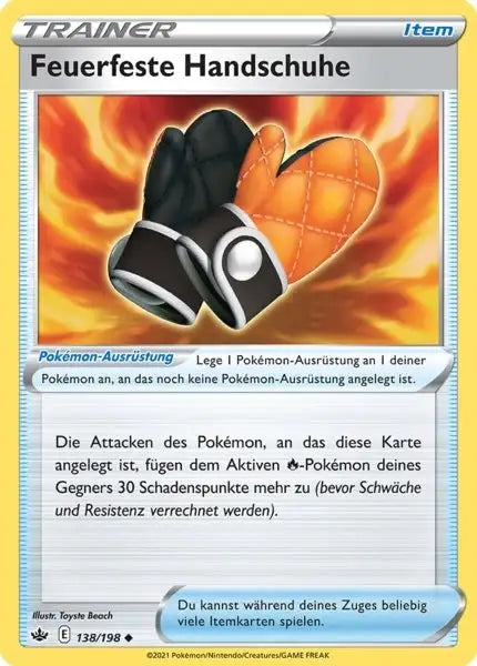 feuerfeste 138/198 – Pokémon Schaurige Herrschaft Karte