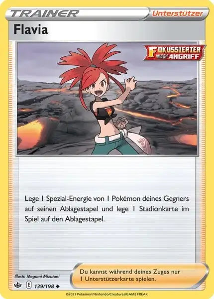 flavia 139/198 – Pokémon Schaurige Herrschaft Karte