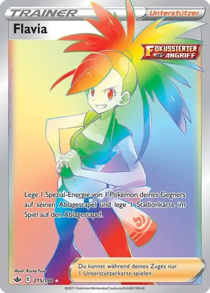 flavia 215/198 – Pokémon Schaurige Herrschaft Karte
