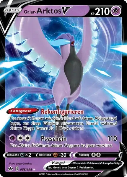 galar arktos v 058/198 – Pokémon Schaurige Herrschaft Karte